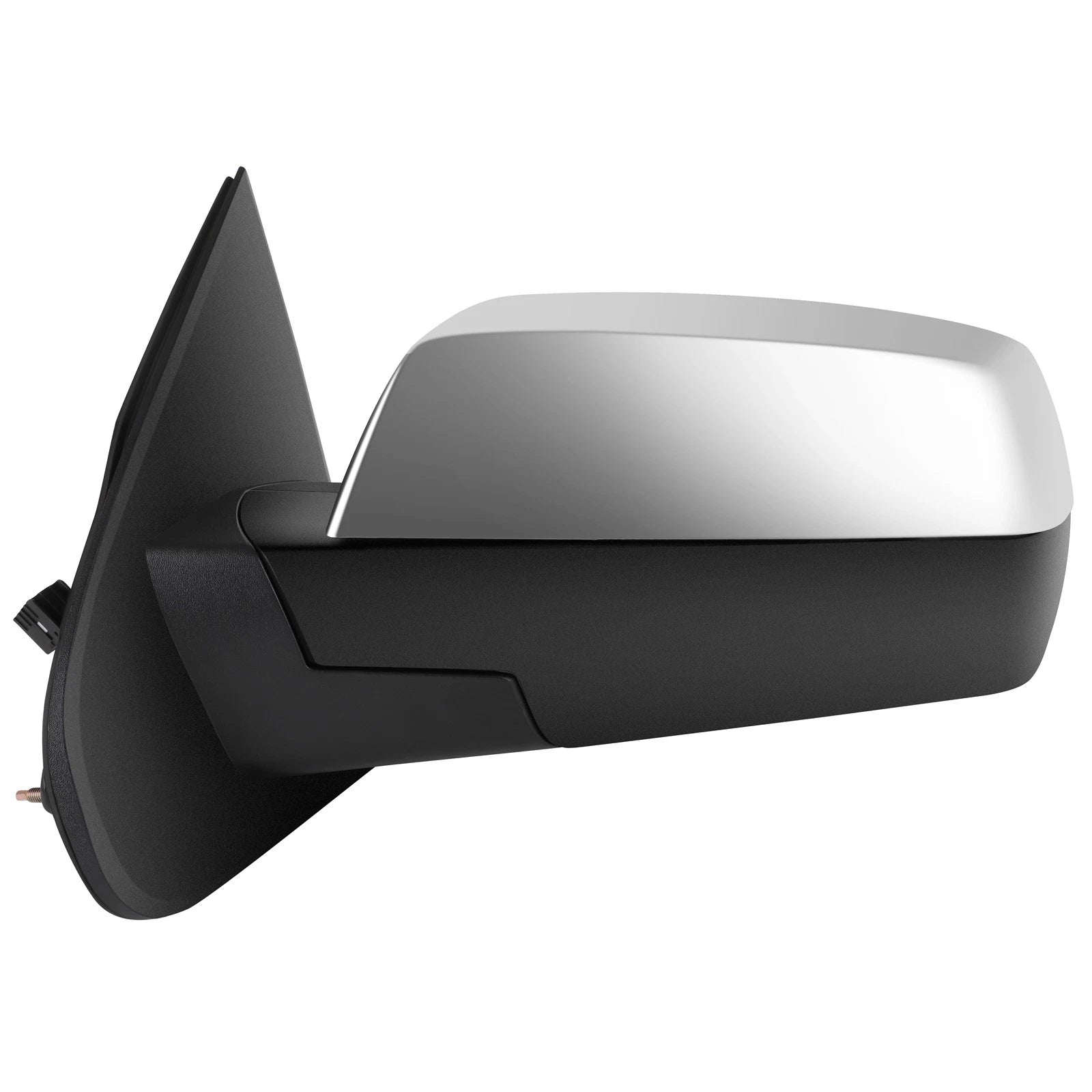 Set of 2 Chrome Power Heated Manual Fold Mirrors for Chevy Silverado (2015–2018)
