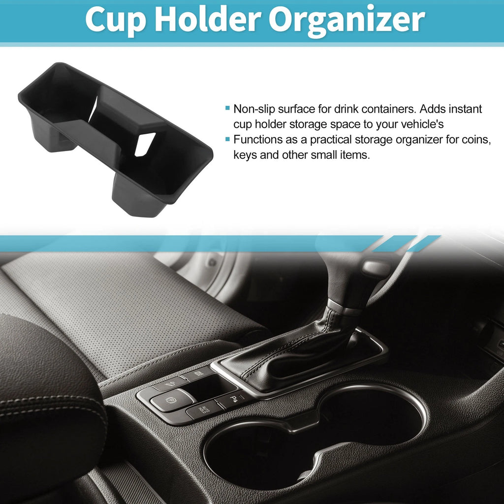 Center Console Cup Holder Organizer for Honda Accord (2023–2025) TPE Black