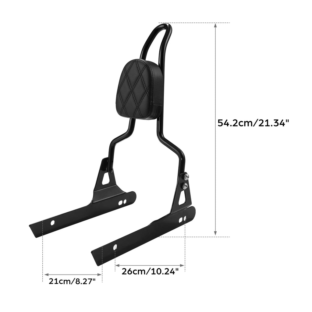 Passenger Detachable Backrest Sissy Bar for Harley Dyna Street Fat Bob (2006–2017)