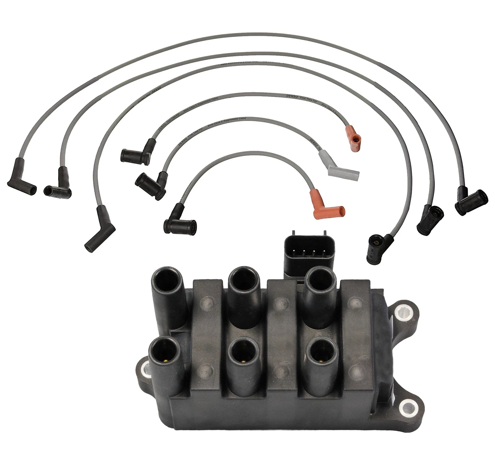 Ignition Coil & Spark Plug Wire Set for Ford F-150 (2005–2006) 4.2 V6