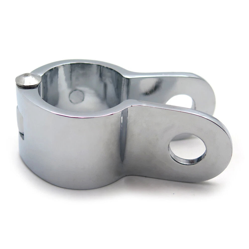 1PC Chrome Engine Guard Footpeg Clamp for HTT