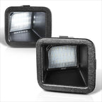 2X Nuvision Clear Lens LED License Plate Lights for Ford F250-F450 SD (2017–2024)