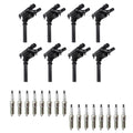 Set of 8 Ignition Coils & 16 NGK Spark Plugs for Ram 1500 5.7 V8 (2002–2023)