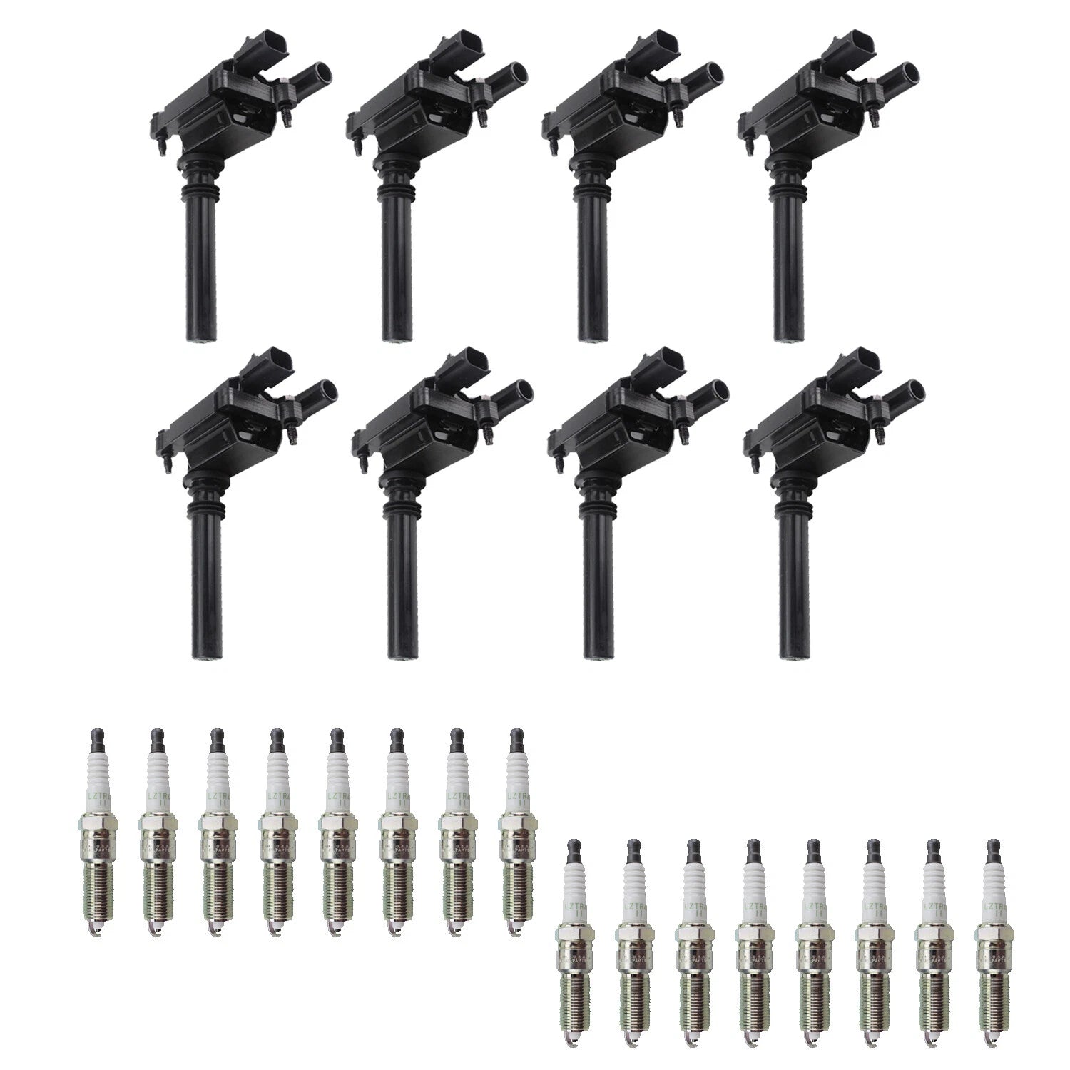 Set of 8 Ignition Coils & 16 NGK Spark Plugs for Ram 1500 5.7 V8 (2002–2023)