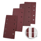 20pcs 185x93mm 8 Holes Self-Adhesive Flocking Sand Paper for Polishing