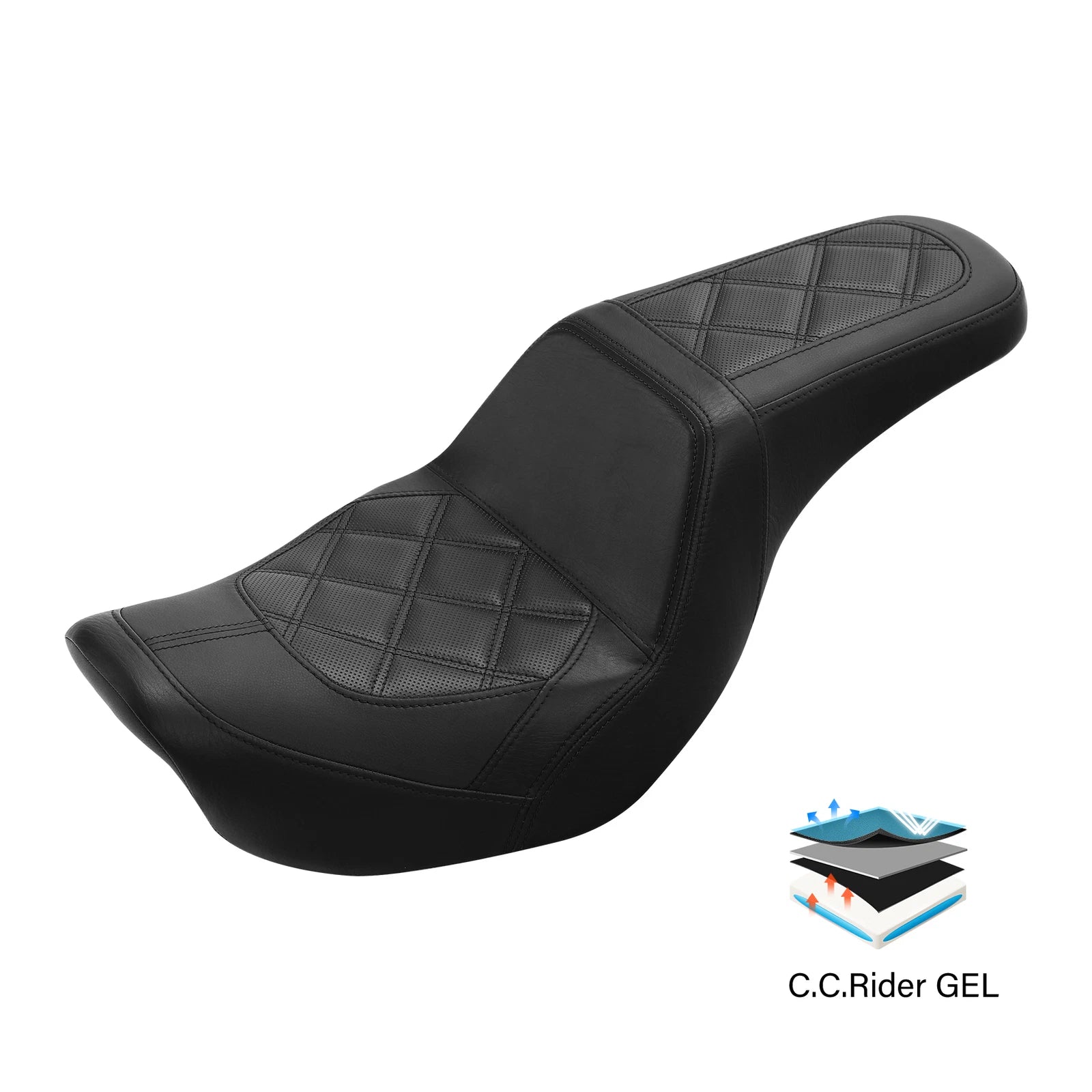 Gel Seat for Harley Low Rider, Street Bob (2006–2017)