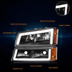 Projector Headlights for Honda CR-V (2007–2011) Smoked Lens