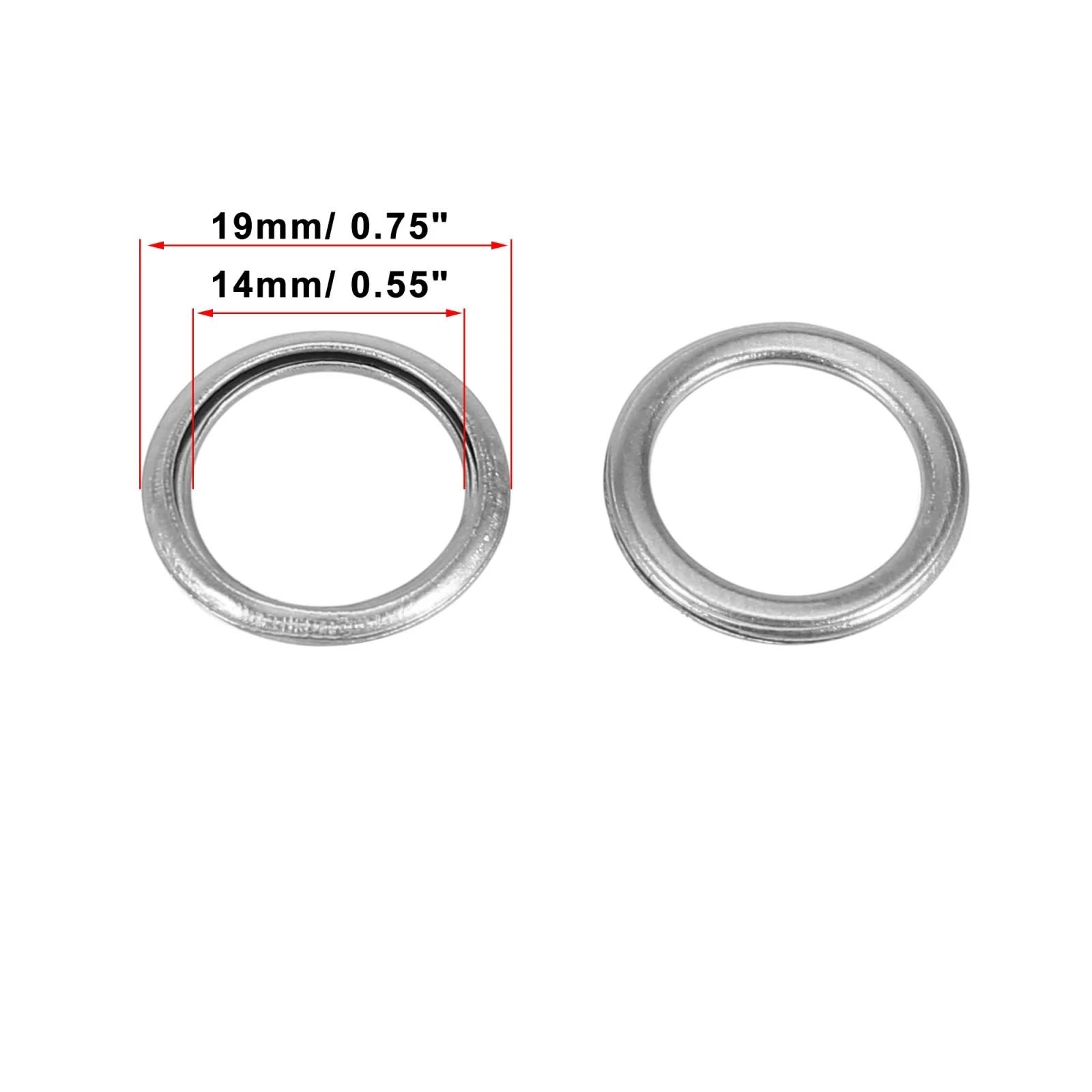 10pcs M14 Oil Drain Plug Gasket for Mitsubishi Lancer Outlander Eclipse (MD050317)