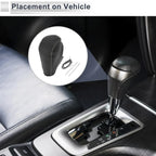 Gear Shift Knob Cover for BMW 3 Series (2004-2012) Black Grey Faux Leather