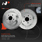 Drilled Brake Rotors for Ford Escape, Fusion, Lincoln MKZ, MKC (2013–2020)