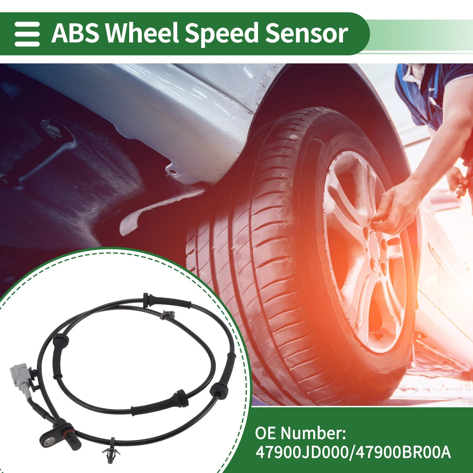 ABS Wheel Speed Sensor No. 47900JD000 for Nissan Qashqai (2007–2014)