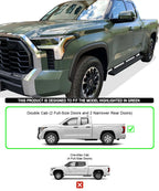 Running Boards for Toyota Tundra Double Cab (2022–2026) Matte Black 5"