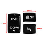3 Pcs Gear Shift Button Trim for BMW F20 F21 F22 F23 F30 F31 F34 F32 F33 F36
