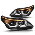 LED U-Halo+Turn Signal Projector Headlight for BMW 5-Series E60 (2004–2007)