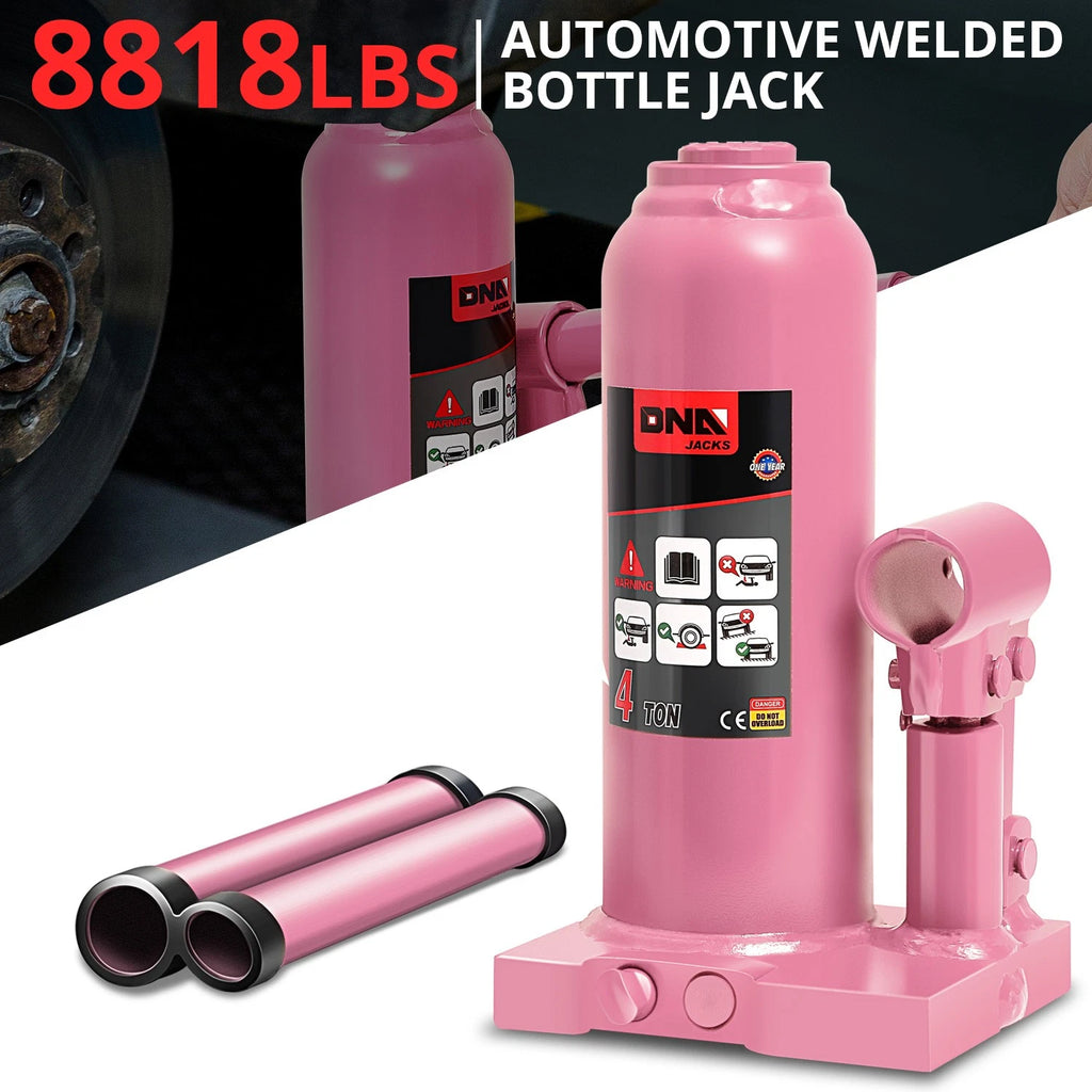 4 Ton Air Hydraulic Bottle Jack for Cars Trucks SUV (7.6"-15")