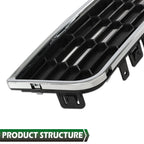 Front Bumper Upper Grille for Chevrolet Sonic (2012–2016) with Chrome Trim