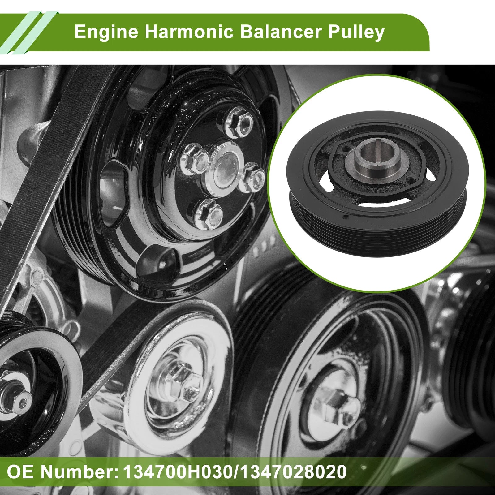 Engine Harmonic Balancer Crankshaft Pulley for Toyota RAV4 (2001–2008) No. 1347028020
