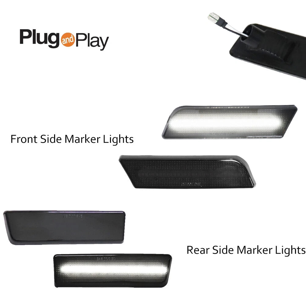 Smoked LED Side Marker Lights for Ford Transit Connect (2010–2013)