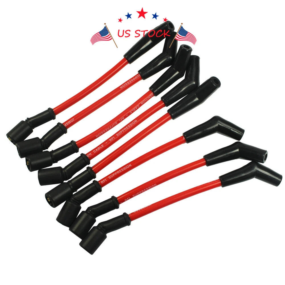 Set of 8 High Heat Spark Plug Ignition Wires for LSx LS1 LS2 LS3 LS6 LS7