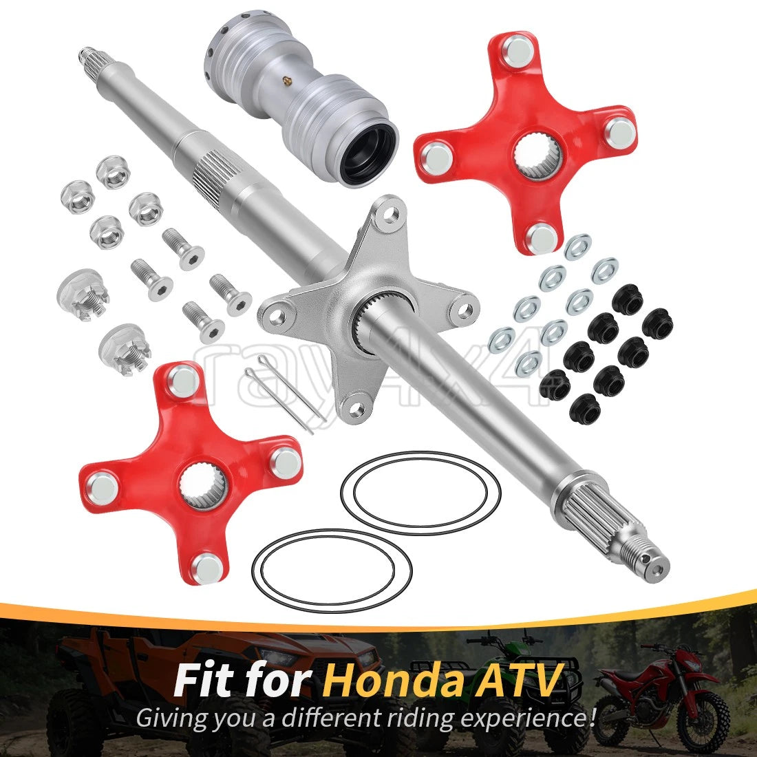 Rear Axle Shaft Wheel Hub Bearing Carrier for Honda TRX400EX (1999–2008)