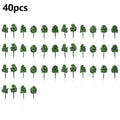 Set of 40 Model Trees for N Gauge Railway Scenery Layout