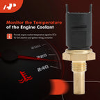 Engine Coolant Temperature Sensor for BMW 318is 328is 530i 850Ci M5 (1992–1999)