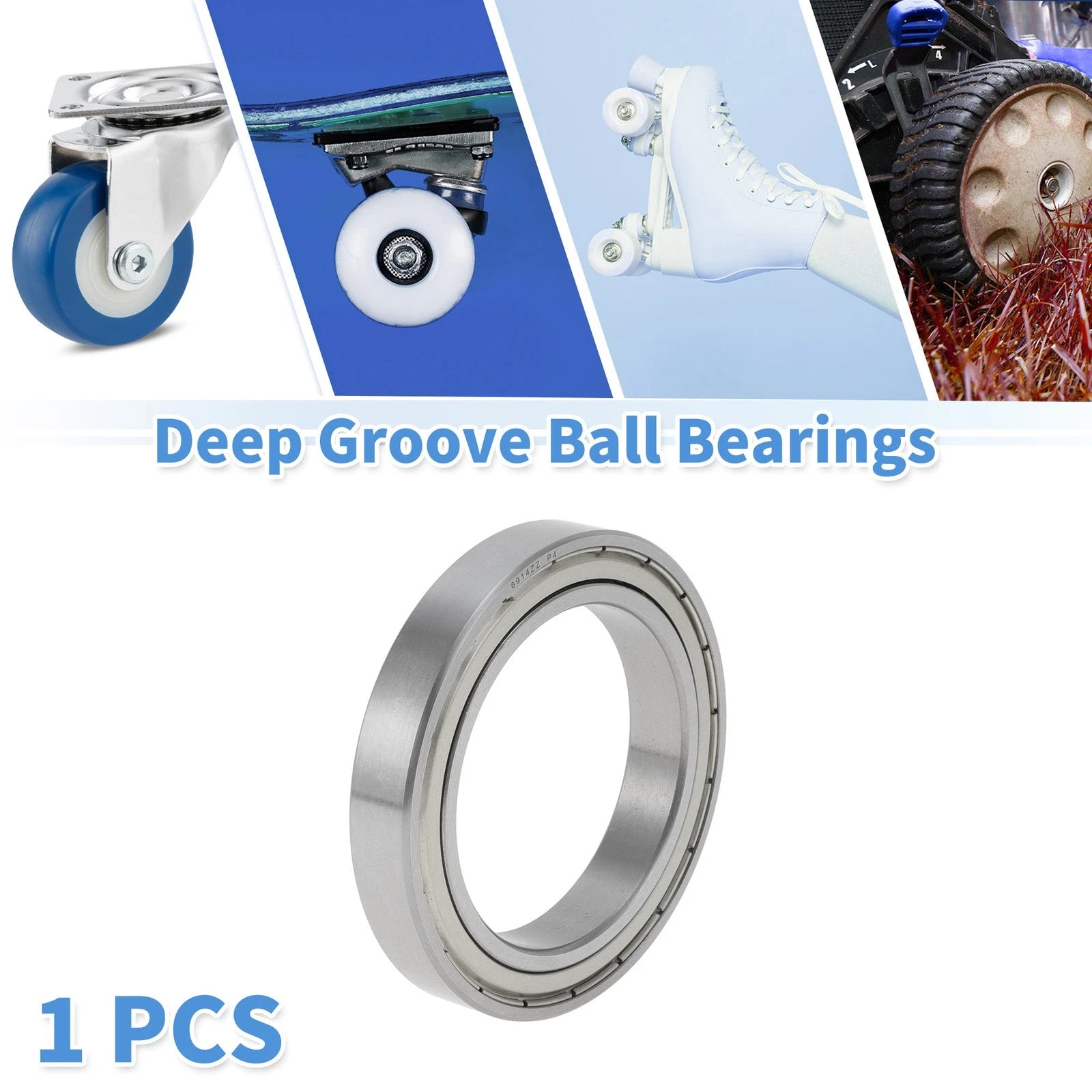 Deep Groove Ball Bearing P4 70x100x16mm for Scooter Skateboard (1 Pc)