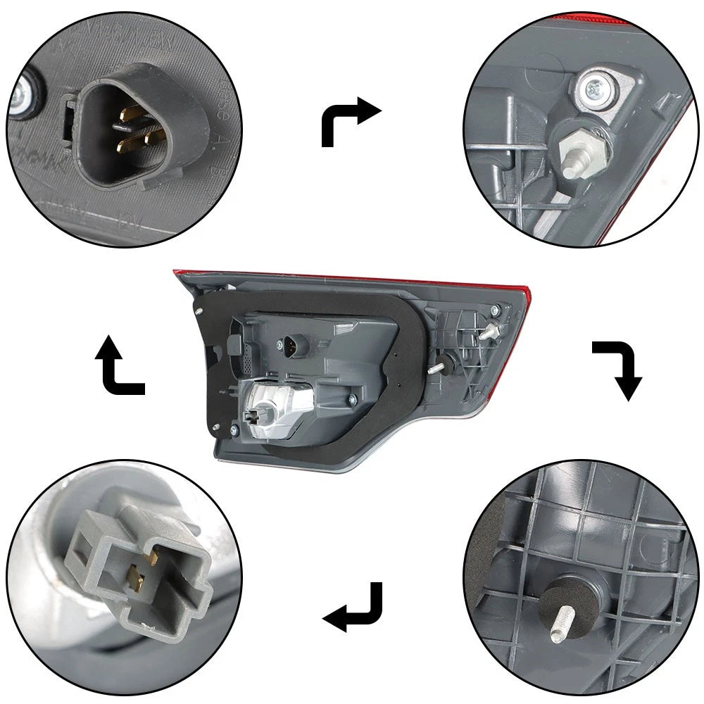 Passenger Side LED Red Brake Tail Light for Toyota Highlander (2017–2019)