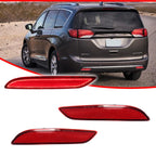 2X Red LED Tail Brake Light for Chrysler Pacifica Voyager (2017–2025)