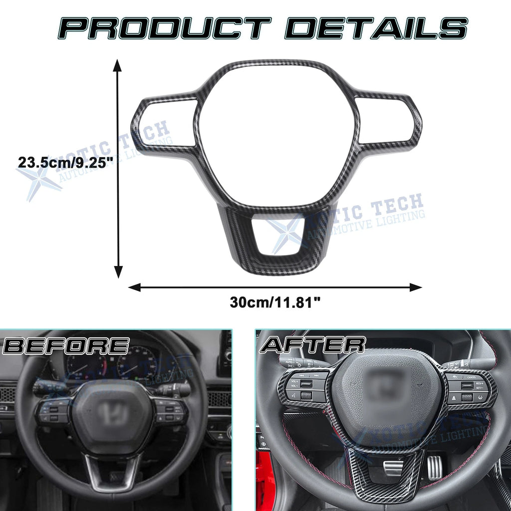 Carbon Look Driver Side Control Frame Decoration Kit for Honda (2016-2024)