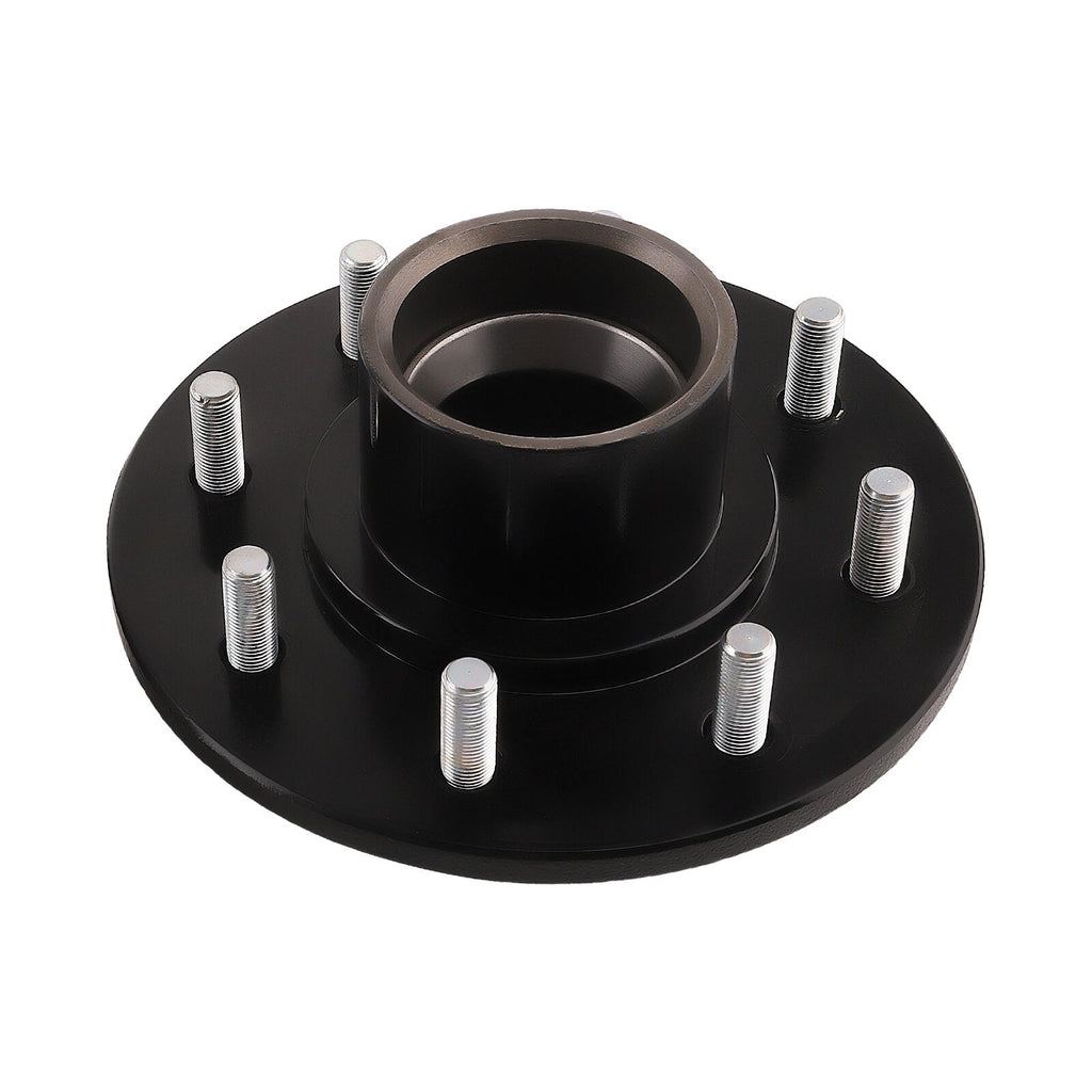 Set of 8 Steel & Cast Iron 6.5 Lug Wheels for Shipping Container (8000LB)