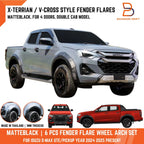 Matte Black Wheel Arch Flares for Isuzu D-Max X-Terrain LS-U (2024-2025)