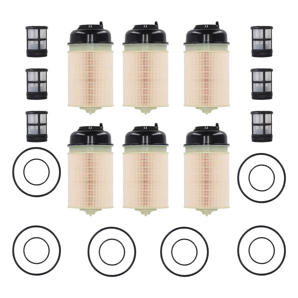 6 Pack Diesel Fuel Filter Insert for DDE Gen 5 Engine (YYYY–YYYY)