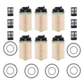 6 Pack Diesel Fuel Filter Insert for DDE Gen 5 Engine (YYYY–YYYY)