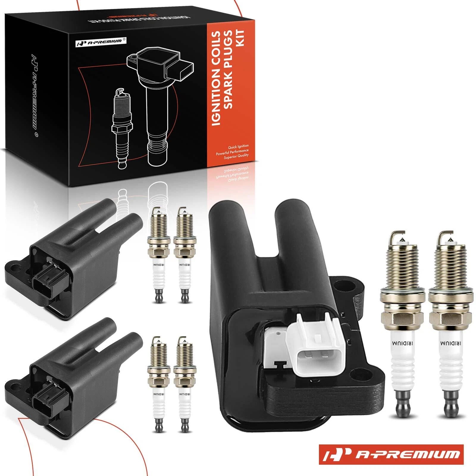 3X Ignition Coil & 6X Iridium Spark Plug for Mitsubishi 3.5L 