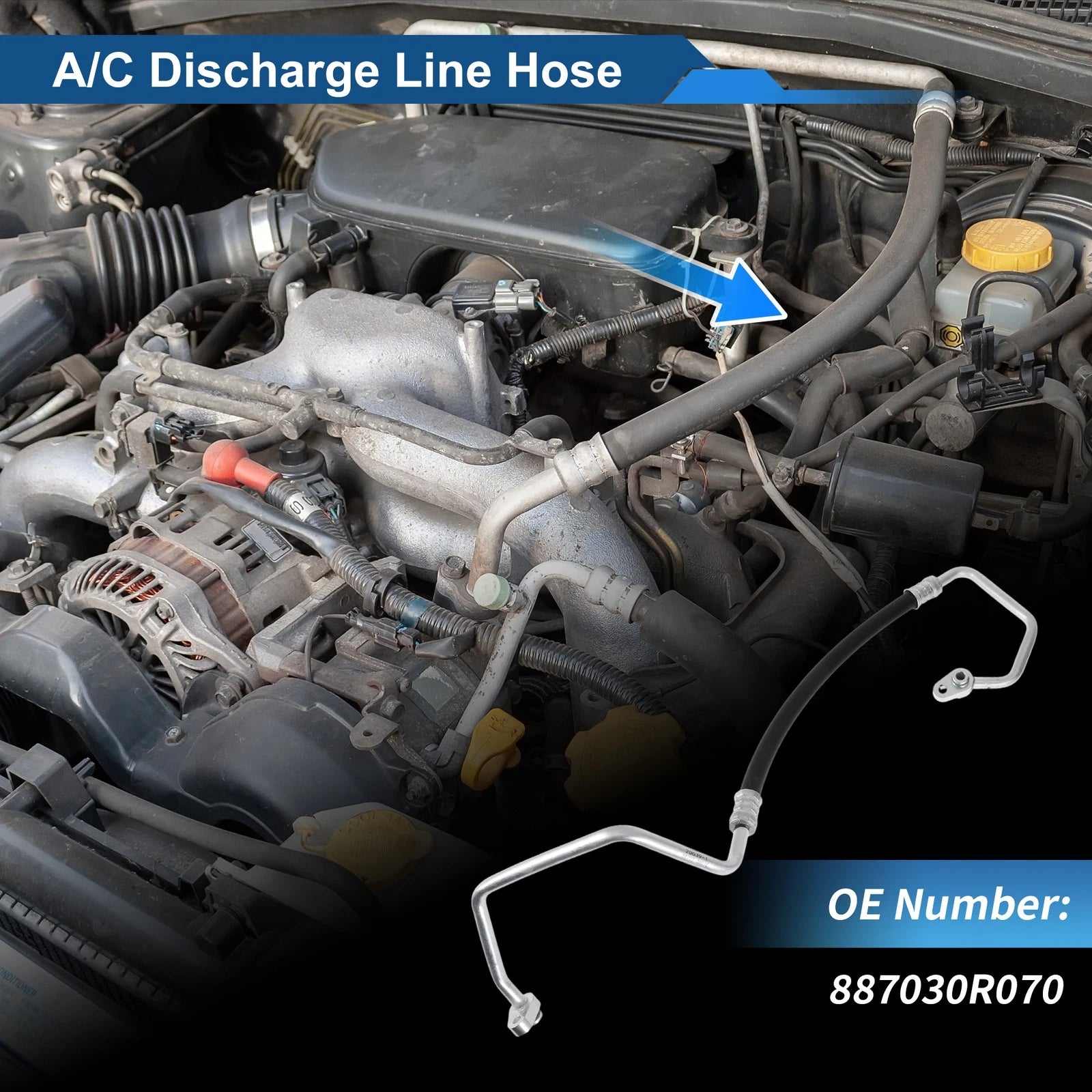 A/C Refrigerant Liquid Hose for Toyota RAV4 (2013–2018) No. 887030R070