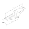 Driver & Passenger Seats for Harley Dyna Low Rider Super Glide FXD (1996-2003)