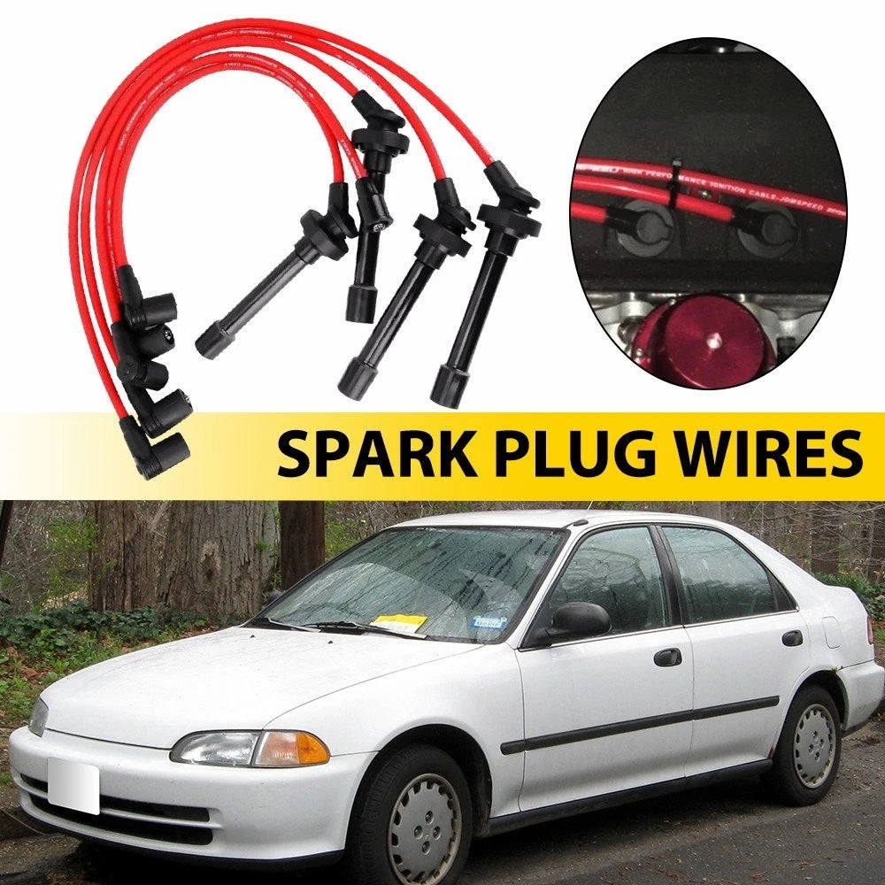 Spark Plug Wire Set for Acura Integra (1990–2001), Honda CR-V (1997–2001), Civic (1992–2000)