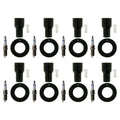 Set of 8 Bosch Platinum Spark Plugs & NGK Coil Boots for Toyota Land Cruiser (2008–2021)