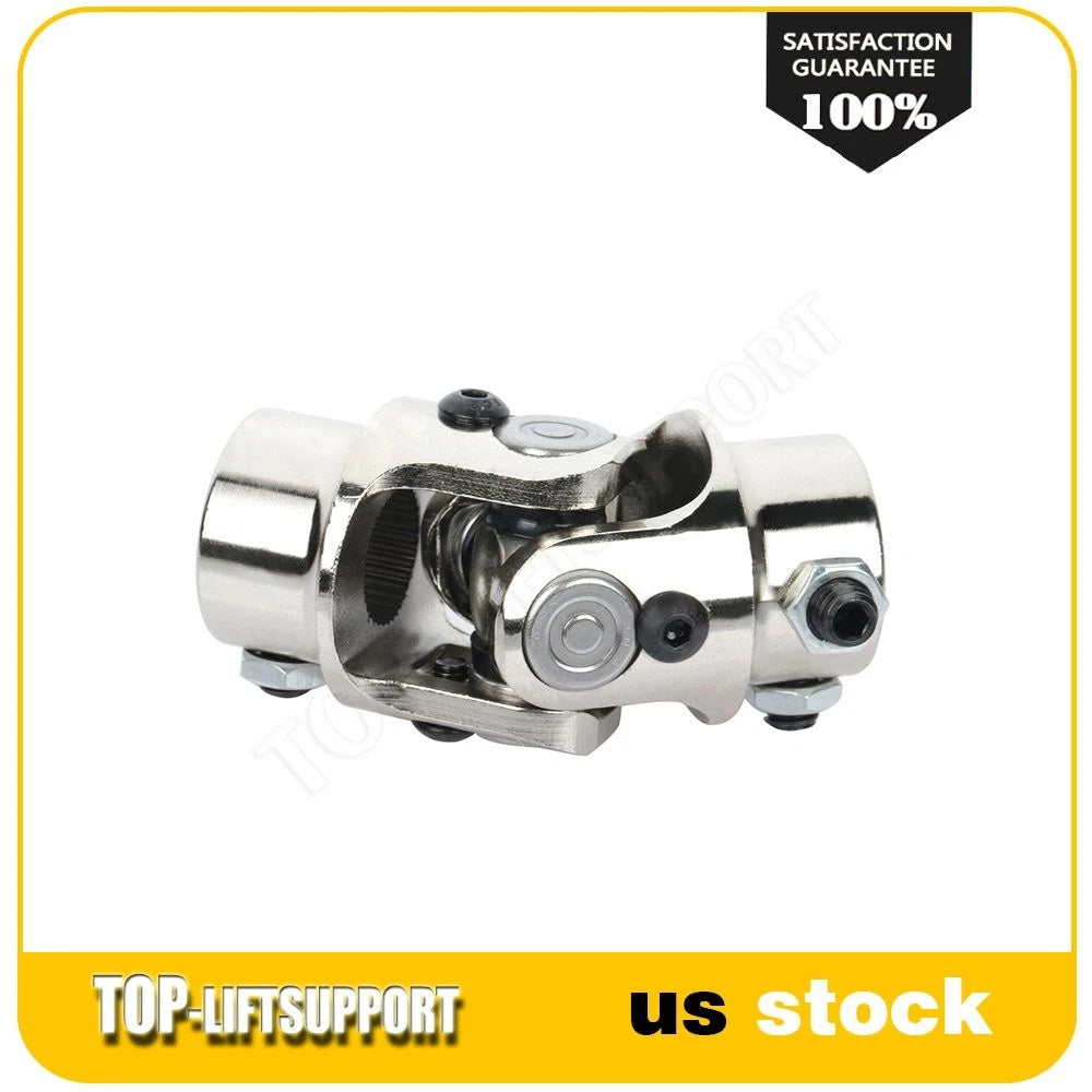 Chrome Universal Steering U-Joint Shaft for 3/4" DD Spline