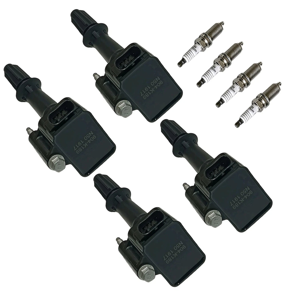 Set of 4 Ignition Coils & Iridium Spark Plugs for Chevy Cruze Malibu (2011–2019)