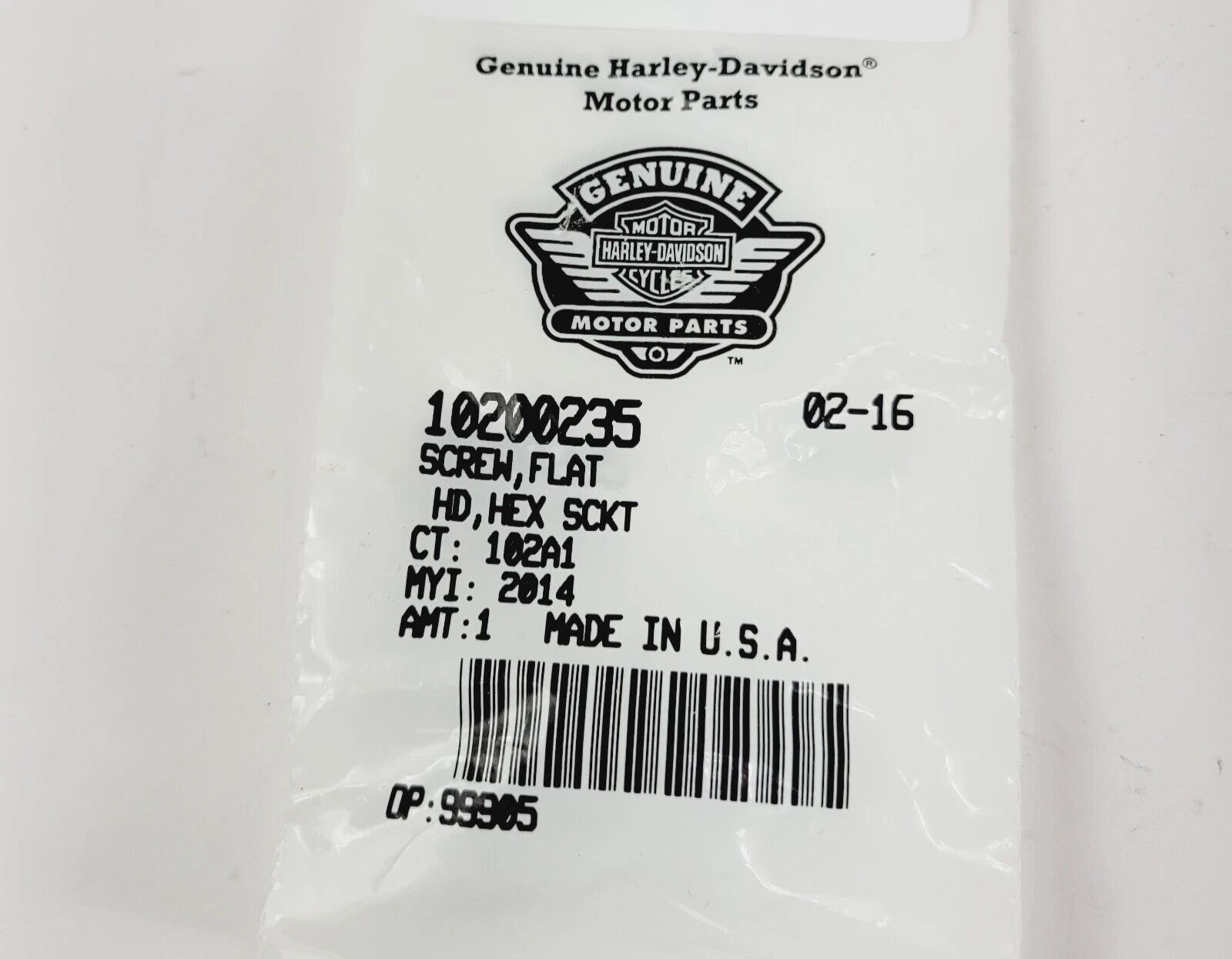Flat Screw for Harley-Davidson CVO Breakout (2013–2020) - Part # 10200235