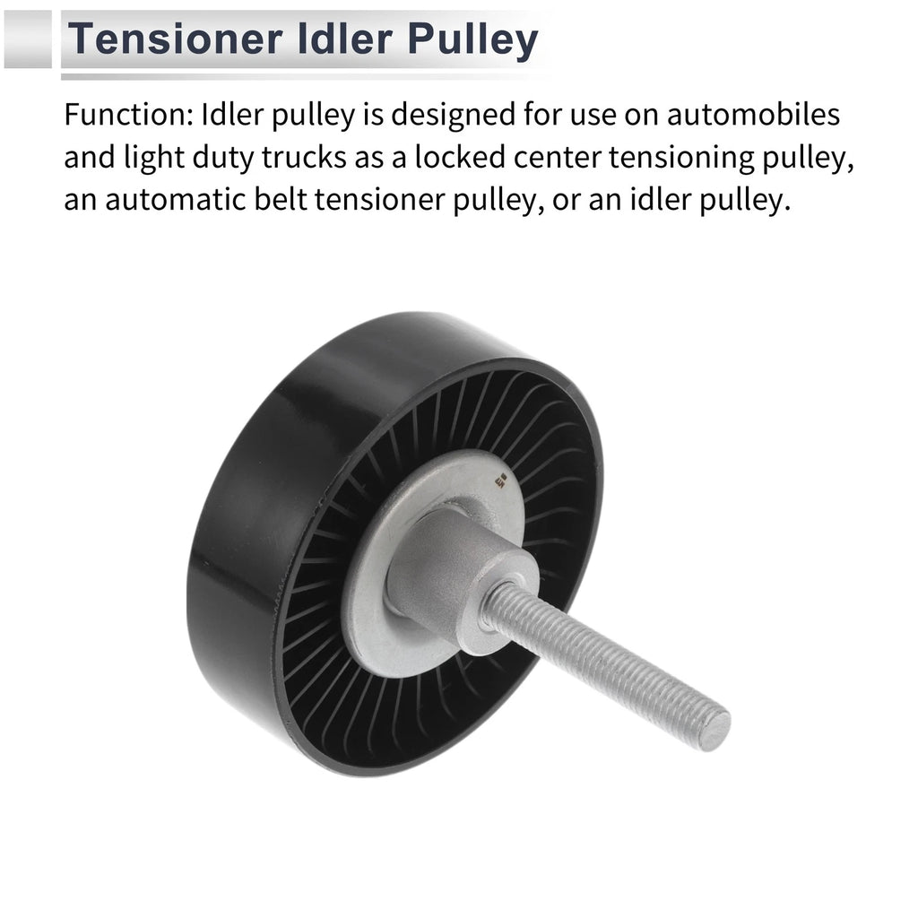 Drive Belt Idler Pulley for Audi A3 (2003–2007) No. 1JD145276B Black
