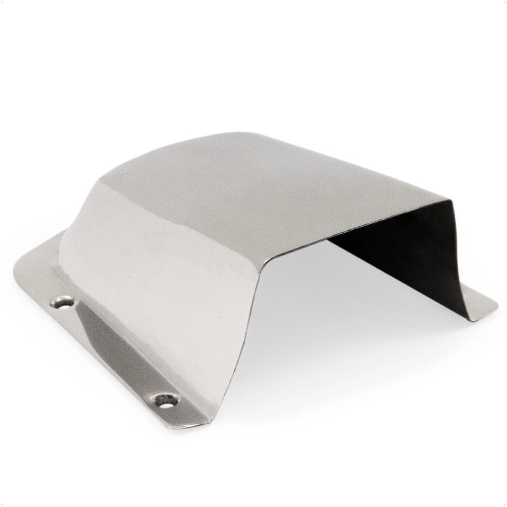 Clamshell Vent Cover for Marine (6" L x 4.5" W) - 316 Stainless Steel