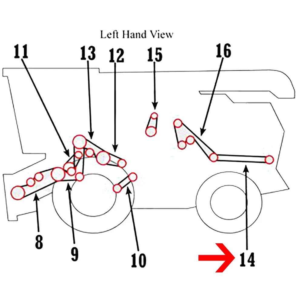 Straw Chopper Spreader Belt for John Deere Combine (AMH177178, H177178)