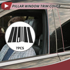 7 Pcs Door Pillar Window Trim for Ford Explorer Sport Trac (2001–2005) Black