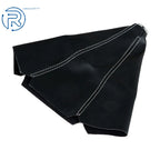 Shift Knob Boot Cover for Make Model  - Black Stitches PVC Leather