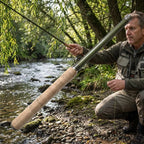 Telescopic Fishing Rod for Mini (1.5m, 1.8m) - Collapsible Wood Handle