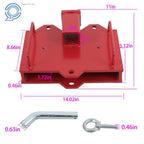 2 In Forklift Trailer Hitch Receiver for Dual Pallet Forks (6500 lbs)