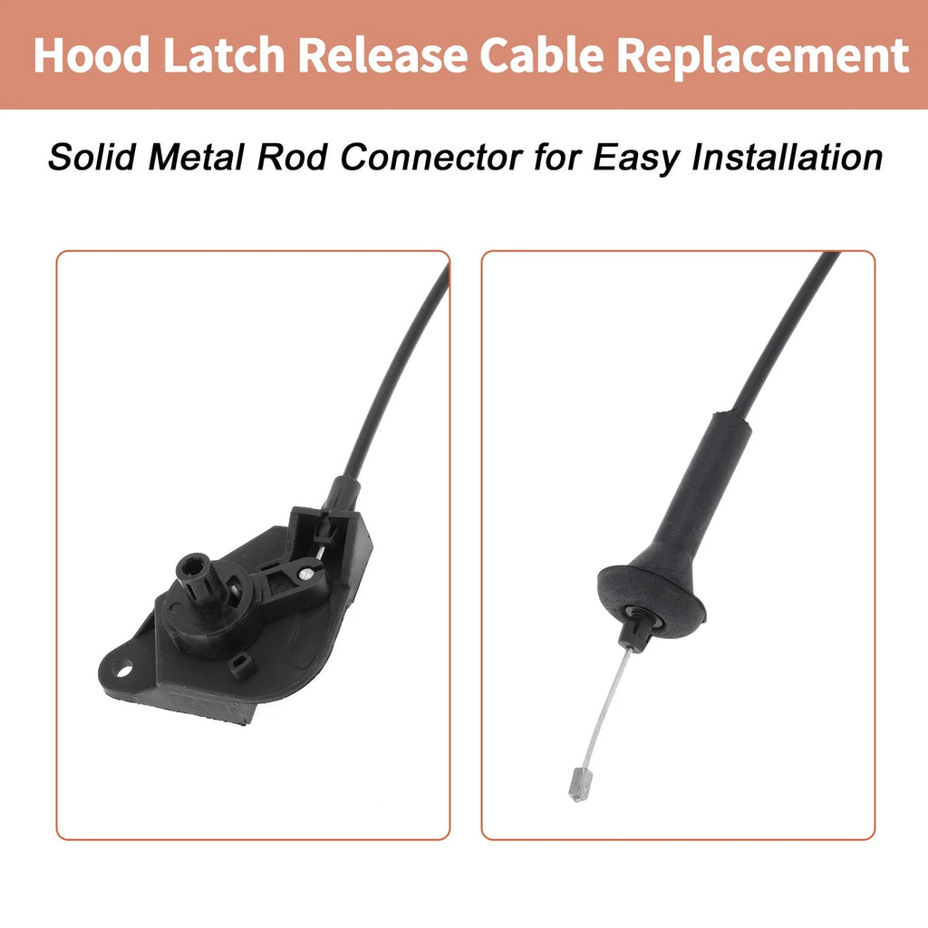 Front Hood Release Cable for Ford Edge Lincoln MKX Nautilus (2015–2024) FT4Z16916B